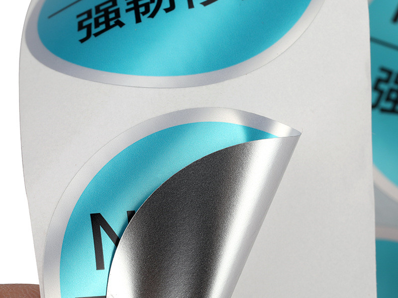 消银、消金不干胶标签